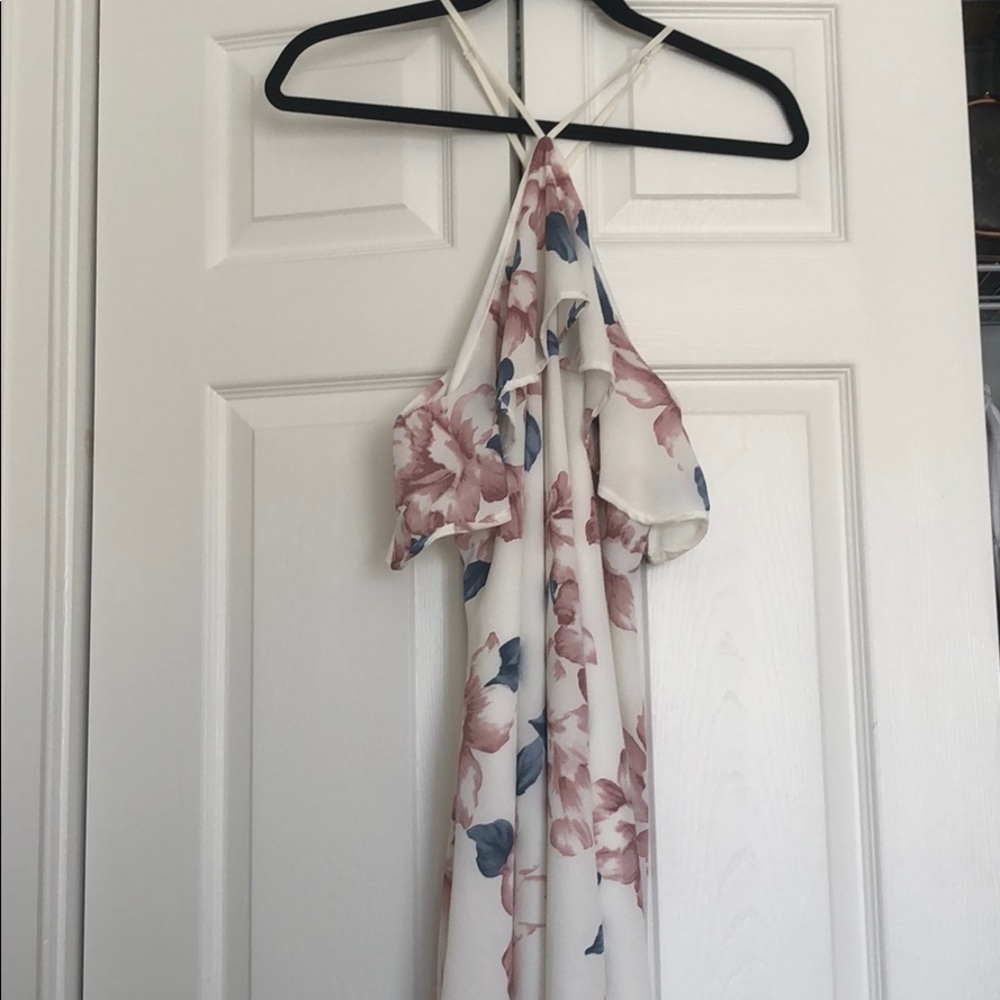 Spring and summer floral drass halter